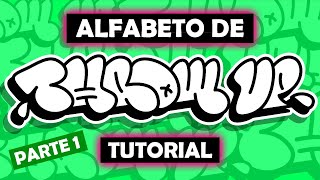 ✅ ALFABETO DE THROWUP  TUTORIAL DE GRAFFITI  Parte 1👌 [upl. by Sirehc]