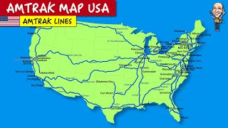 Amtrak map USA Understand Americas train routes [upl. by Dwaine]