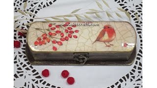 Decoupage tutorial a Box [upl. by Thay973]