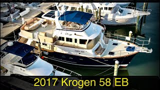 FLIBS 24 Luxury Bluewater Trawler For Sale 2017 Krogen 58EB Stuart FL [upl. by Schreibe912]