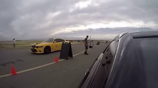 SL65 AMG vs Dodge Charger HELLCAT  ShiftS3ctor 12 mile racing [upl. by Yllier]