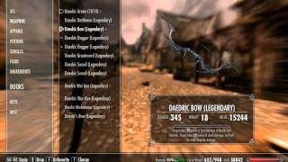 Skyrim GOD LIKE Bow 10728 damage in one hit [upl. by Leirvag]