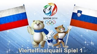 Olympia 2014 Sotchi 019  Russland  Slowenien VF Qualifikation 1 [upl. by Ahsoj]