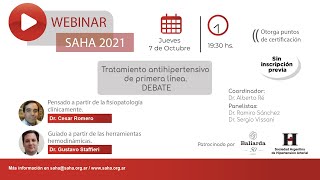 Webinar Tratamiento antihipertensivo de primera línea DEBATE [upl. by Davidoff55]