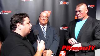 BROCK LESNAR amp PAUL HEYMAN TALK WWE 2K17 amp MORE ON PWINSIDERTV [upl. by Basia]