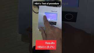 QuoLab HBA1c Analyser  3 month blood sugar test  HBA1c Test hba1c shorts sugar short doctor [upl. by Roy]