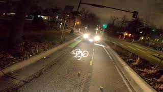 Driving in the bikeway with no lights before going the wrong way on Blaisdell Ave [upl. by Ecaroh]