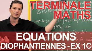 Equations diophantiennes  Ex 1 partie C  MATHS  TS Spé Maths  Les Bons Profs [upl. by Macintyre323]