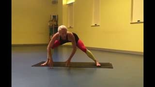 How to do Skandasana side lunge  Spira Power Yoga [upl. by Campney986]