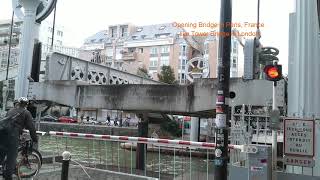 Bridge Opening In Paris France Unbelievable😀 [upl. by Arliene848]