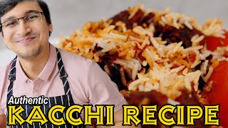 Authentic Kacchi Biryani Recipe [upl. by Hinze]