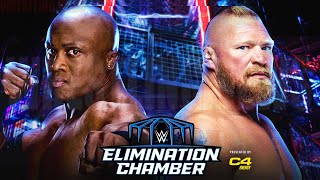 Elimination Chamber Brock Lesnar vs Bobby Lashley Match [upl. by Enilram]