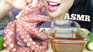 ASMR OCTOPUS  SEAFOOD SAUCE SOFT CHEWY EATING SOUNDS NO TALKING  SASASMR [upl. by Winnah]