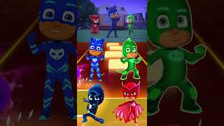 PJ Masks  CatBoy 🆚 Gekko 🆚 Night Ninja 🆚 Owlette X Dance Song Tiles Hop EDM Rush shorts [upl. by Llenwad]