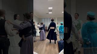 Dancing the Polka Contra at the Atlanta Historic Dance Summer Soirée historicalcostuming [upl. by Atteyek]