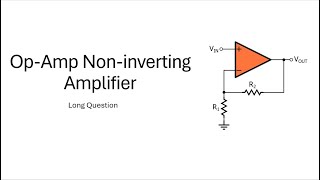 Op amp as non inverting amplifier  Class 12  Electronics [upl. by Aniaz]