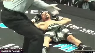 Casimero Vs Sanchez TKO Round 1 [upl. by Sandberg]