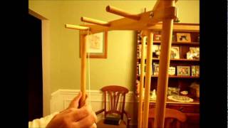 How to Weave on a Loom  Video 5  Measuring a warp for weaving Part 1 [upl. by Cherey]