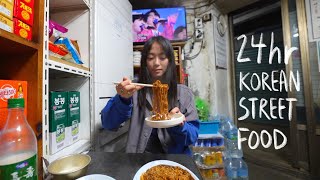 24hr KOREAN STREET FOOD like a local [upl. by Ysnap144]