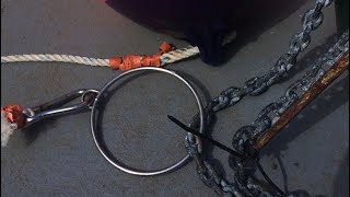 How To Set Up amp Use A Lazy Line With An Alderney Ring To Haul Anchor While Fishing Alone At Sea [upl. by Brendis588]