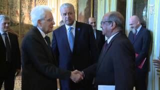 Incontro Presidente Mattarella con il Primo Ministro Algerino [upl. by Leinod863]