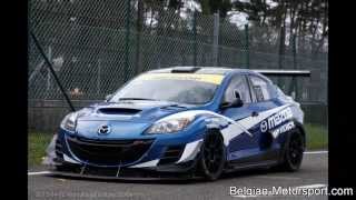 Mazda 3 sedan 20B racecar  2013 test zolder [upl. by Nilrac921]