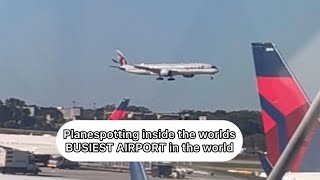 Planespotting inside the world’s BUSIEST AIRPORT [upl. by Ahsiat]