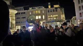 The Great Corona Info Tour Bonn Marktplatz 141120 Die eindringliche Rede von Samuel Eckert [upl. by Enitsenrae]