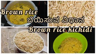 Brown Rice Kichidi  how to make brown rice kichidi  Shubha Manu Vlogs [upl. by Howzell]