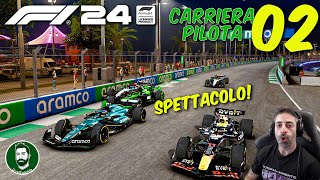 F1 24  SPETTACOLO A JEDDAH  Gameplay ITA  CARRIERA PILOTA 02 [upl. by Nevaeh]