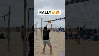 Beach Volleyball RALLY😮‍💨☀️🔥 beachvolleyball volleyball volleyballworld volleyballplayer [upl. by Garett]