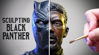 Black Panther Sculpture Timelapse  Black Panther [upl. by Nasya]