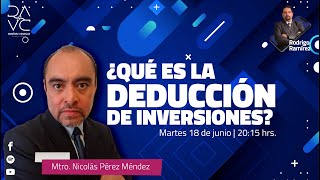 ¿Qué es la deducción de inversiones  RARV  ¿Estamos listos  Temporada 5 [upl. by Sweet]