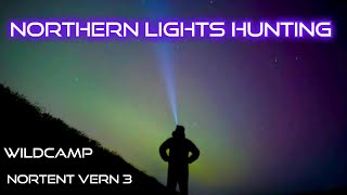 Hunting the Northern Lights  Wildcamp in the Nortent Vern 3 at Loch Skeen [upl. by Clementina]