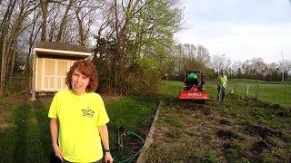 Compact Tractor  Tilling for Soil Scientist [upl. by Yelyah]