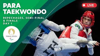 Para Taekwondo  Womens 47kg amp 52kg Mens 58kg Repechages Semifinal amp Finals  Day 1 [upl. by Leuqram442]