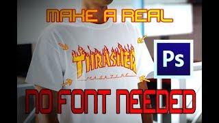 Make a Real quotTHRASHER FLAMEquot dan quotMAGAZINE TEXTquot dengan photoshop [upl. by Nottage]