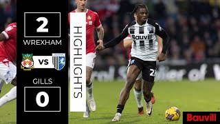 HIGHLIGHTS  Wrexham 2 Gillingham 0 [upl. by Iznil]