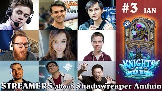 What STREAMERS Talked about Shadowreaper Anduin before the release Hearthstone Kripparrian Trump [upl. by Assirk259]