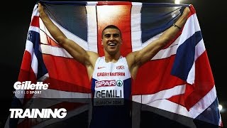 Adam Gemili  Training an Olympic Sprinter  Gillette World Sport [upl. by Airuam741]