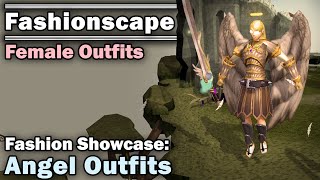 Fashionscape Showcase Angel Outfits  Runescape Female Outfits [upl. by Elleahcim]