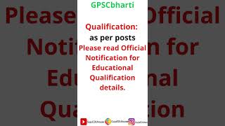 GPSC Recruitment 2024 Seed Officer Class 2 GSSCL Vacancies shortsvideo [upl. by Atekihc]