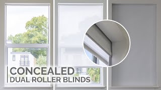 Double Roller Blinds Hidden in Small Window [upl. by Aire208]