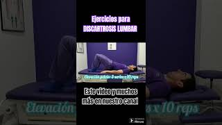 Ejercicios para DISCARTROSIS LUMBAR deporte fisioterapia madrid salud pilates [upl. by Hajar]