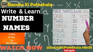 Number nameNumber names 115Number spelling in englishNumber names for kids [upl. by Ranitta]