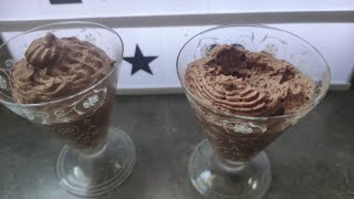 mousse chocolat la plus simple avec 3 ingrédients 🍫 [upl. by Bensen]