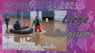 Inondations 2021  Chaudfontaine et Esneux  Reportage photographique [upl. by Ellehcin]