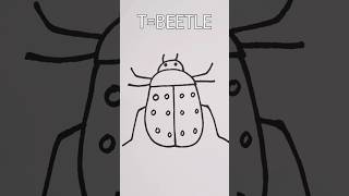 Menggambar Kumbang TBEETLE shorts youtubeshorts [upl. by Kassaraba]