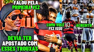 RONALDINHO FALOU PELA PRIMEIRA VEZ SOBRE O GOLAÇO DE FALTA CONTRA O SANTOS [upl. by Ian]