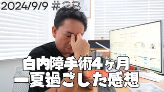 【白内障５】両目手術してから約４ヶ月 夏を過ごした感想 見え方に慣れてきたことや、術前の見え方との違い 良かったこと悪かったこと あと気になること 多焦点眼内レンズ パンオプティクスの見え方について [upl. by Yonit584]